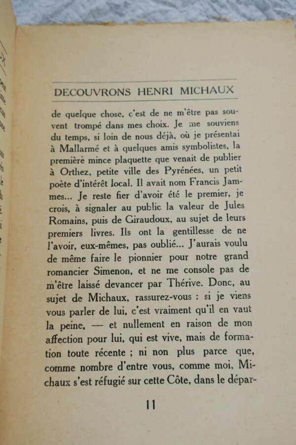 GIDE,ANDRÉ DÉCOUVRONS HENRI MICHAUD GALLIMARD 1941 – Image 4