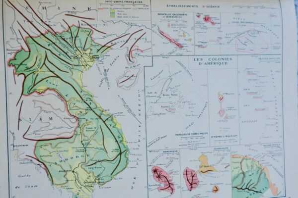 Géographie Kaeppelin Régions naturelles de la France les colonies... – Image 3