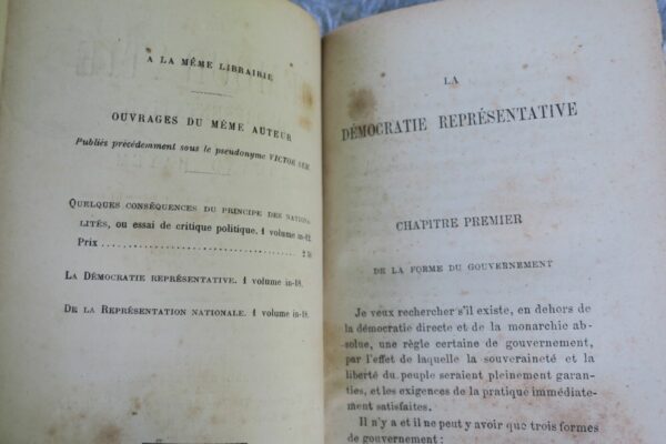 HAYEM A. La démocratie représentative 1870 – Image 8