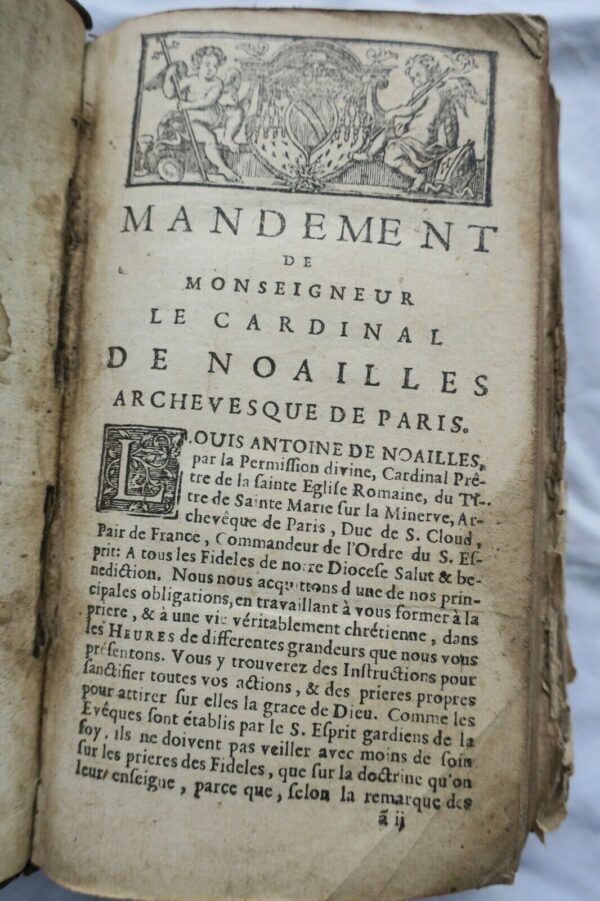 HEURES IMPRIMEES PAR L'ORDRE DE MONSEIGNEUR LE CARDINAL DE NOAILLES 1728 – Image 8