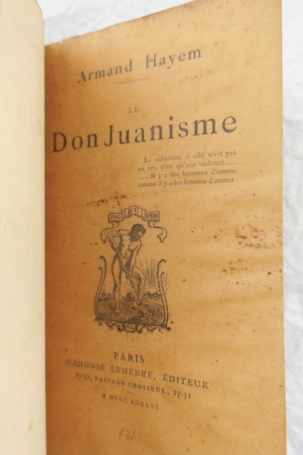 Hayem Le Don Juanisme 1886 – Image 9