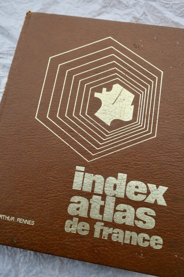 INDEX ATLAS DE FRANCE OBERTHUR 1977  LISTE DES LOCALITES NOMENCLATURE DES COMMUN