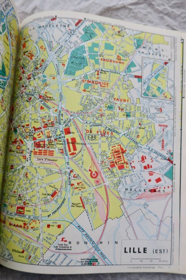 INDEX ATLAS DE FRANCE OBERTHUR 1977  LISTE DES LOCALITES NOMENCLATURE DES COMMUN – Image 9