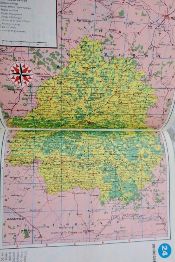 INDEX ATLAS DE FRANCE OBERTHUR 1977  LISTE DES LOCALITES NOMENCLATURE DES COMMUN – Image 10