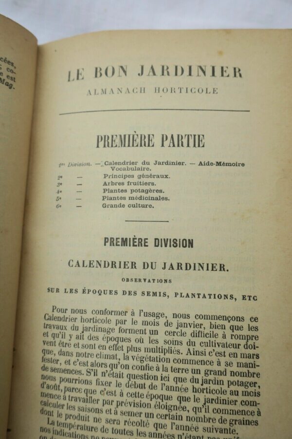 JARDIN  le bon jardinier 1899 – Image 7