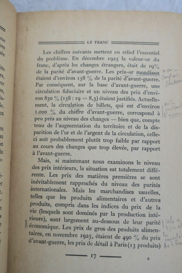 KEYNES  Réflexions sur le franc et quelques autres sujets 1928 – Image 6