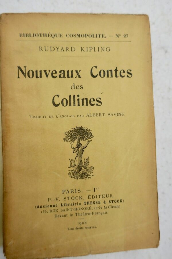 KIPLING RUDYARD NOUVEAUX CONTES DES COLLINES EO