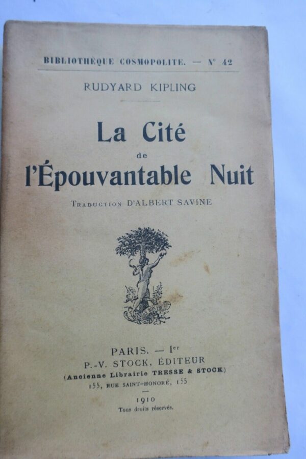 KIPLING Rudyard La Cité de l'Epouvantable Nuit