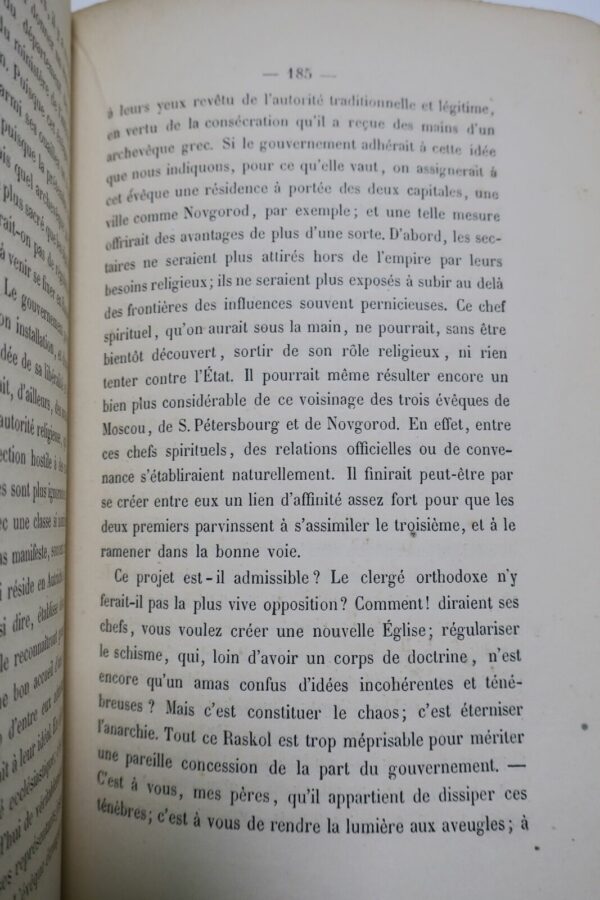 Le Raskol. Essai historique et critique sur les sectes religieuses en Russie ... – Image 5