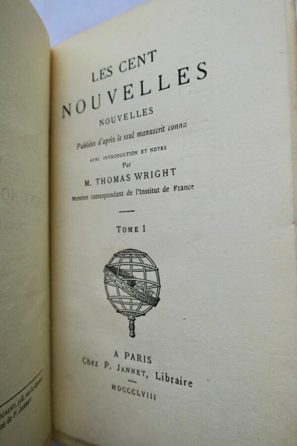 Les Cent Nouvelles Nouvelles. Publiées d'après le seul manuscrit connu 1858 – Image 4