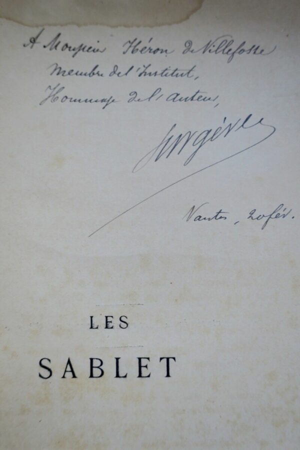 Les Sablet. Peintres, graveurs et dessinateurs