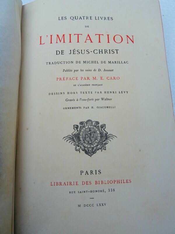 Les quatre livres de l'imitation de Jésus-Christ eaux-fortes par Waltner – Image 11