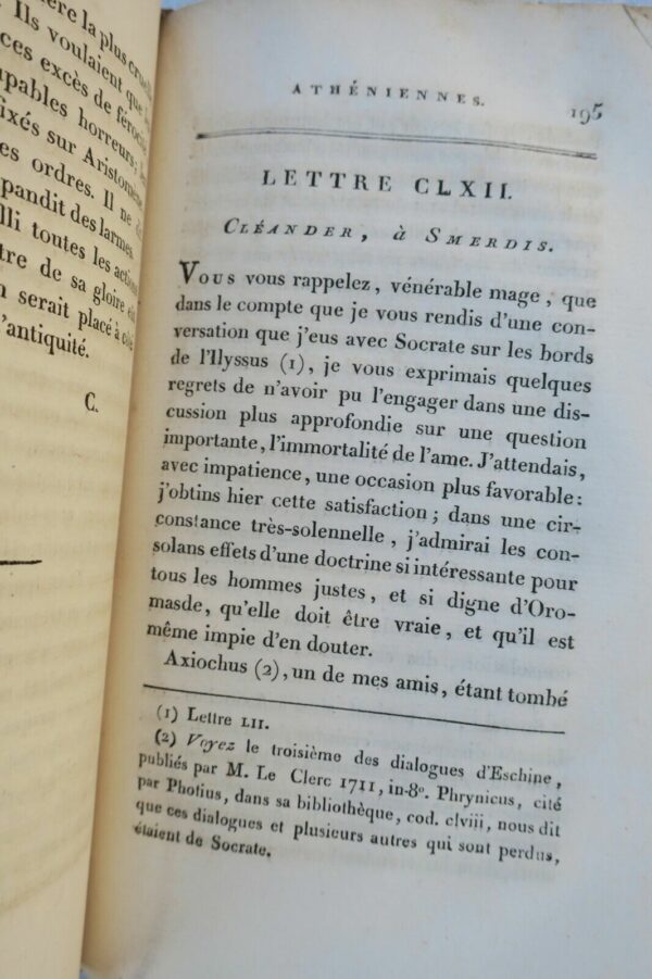 Lettres athéniennes ou correspondances  d'un agent du Roi de Perse, à Athèn 1803 – Image 6