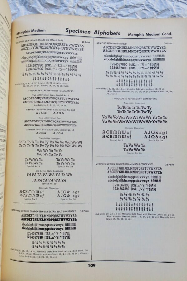 Linotype Company One-Line Specimens of Linotype Faces – Image 8