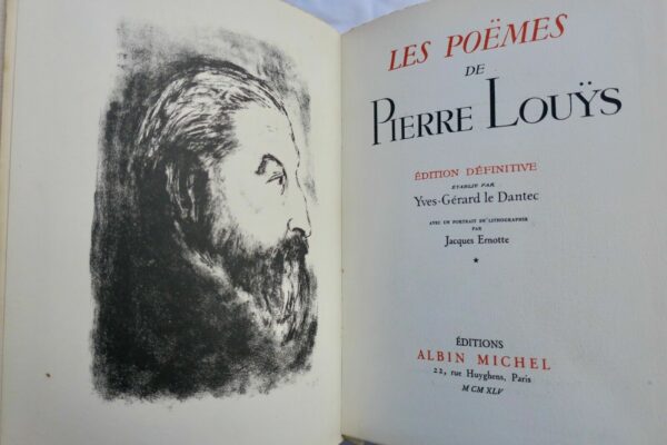 Louÿs Les poëmes de Pierre Louÿs Le Dantec – Image 7