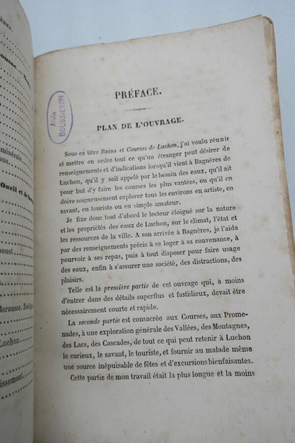 Luchon Boubée  Bains et courses de Luchon, vrai guide 1860 – Image 7