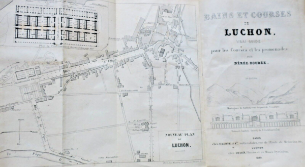 Luchon Boubée  Bains et courses de Luchon, vrai guide 1860