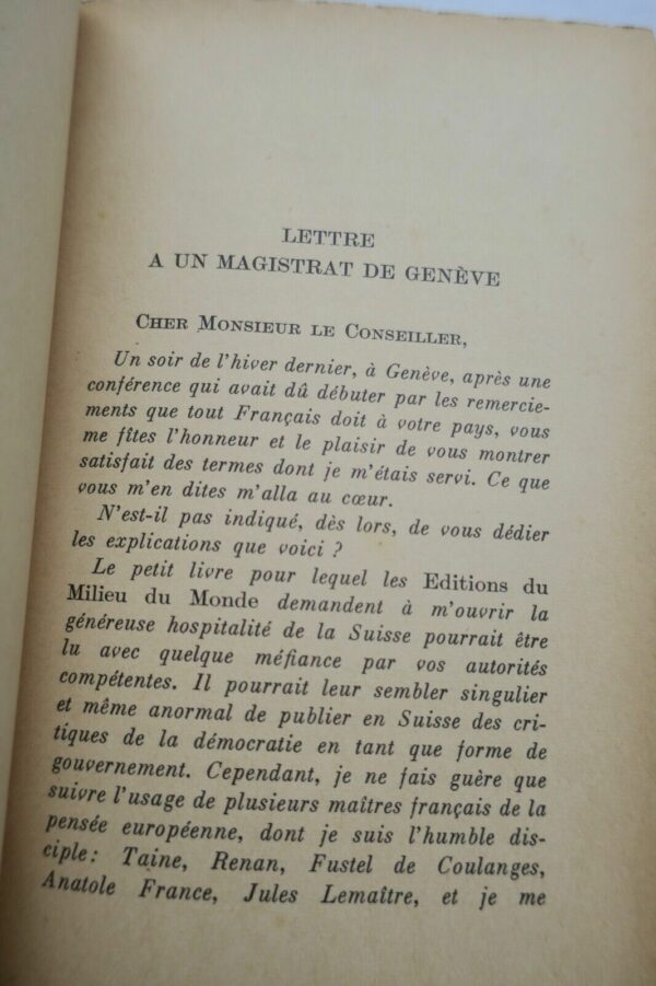 MAURRAS (Charles) De la colère à la justice. Réflexions sur un désastre – Image 6