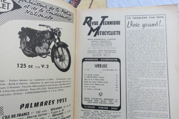 MOTO Revue Technique Motocycliste 1952 ...1957 – Image 15