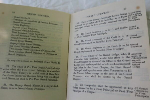 Masons General Regulations Established by the Supreme Grand Chapter 1917 – Image 5