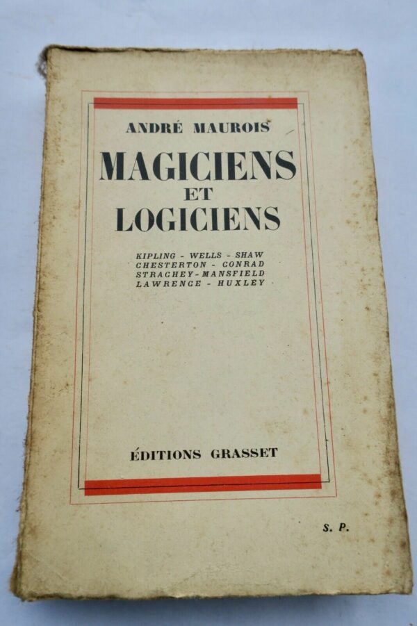 Maurois ( André ). Magiciens et Logiciens S.P. + dédicace