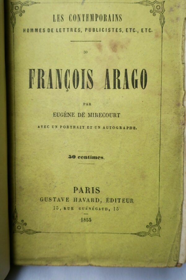 Mirecourt  François Arago, Horace Vernet 1855 – Image 3