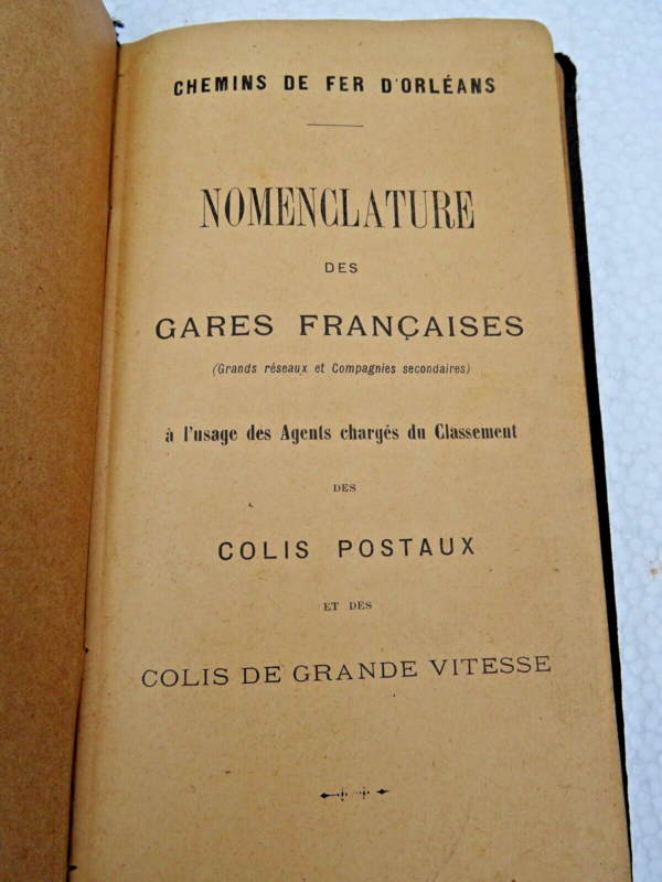 NOMENCLATURE DES GARES FRANCAISES A L'USAGE DES AGENTS CHARGES DU CLASSEMENT DES – Image 9