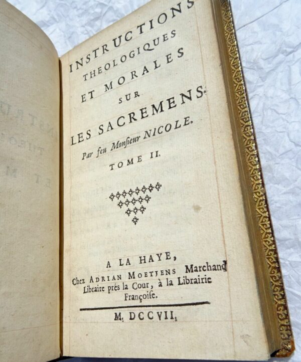 Nicole  Instructions théologiques sur les sacremens 1707 – Image 4