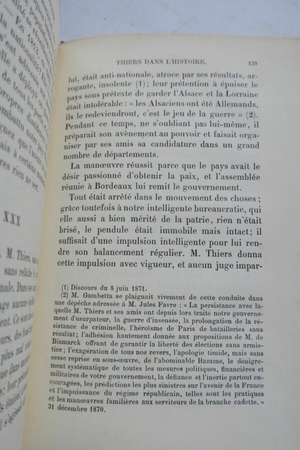 OLLIVIER Thiers à l'académie et dans l'histoire 1879 – Image 4