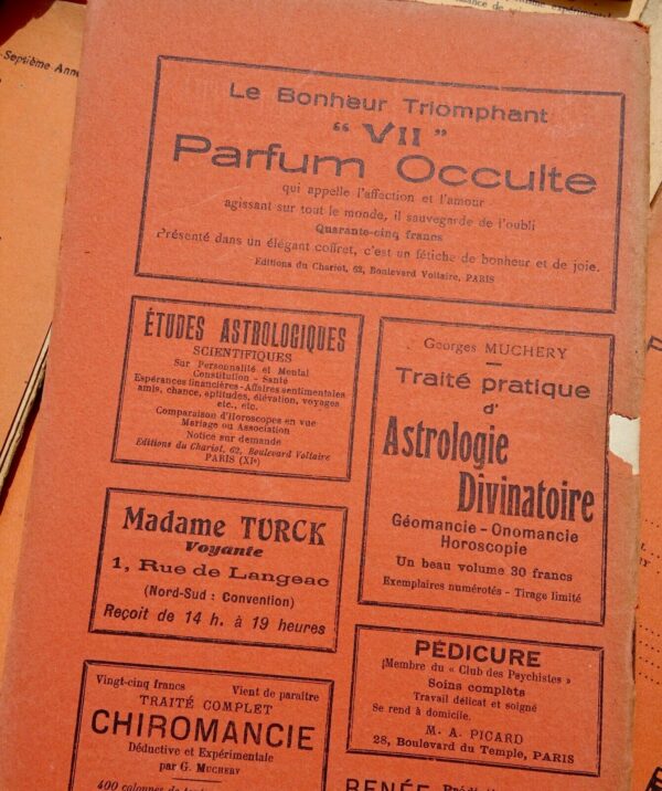 Occultisme LE CHARIOT. REVUE MENSUELLE PSYCHOLOGIE EXPERIMENTALE ET D'OCCULTISME – Image 9