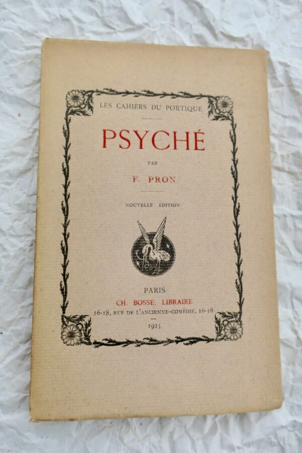 PRON PSYCHE cahiers du portique 1925