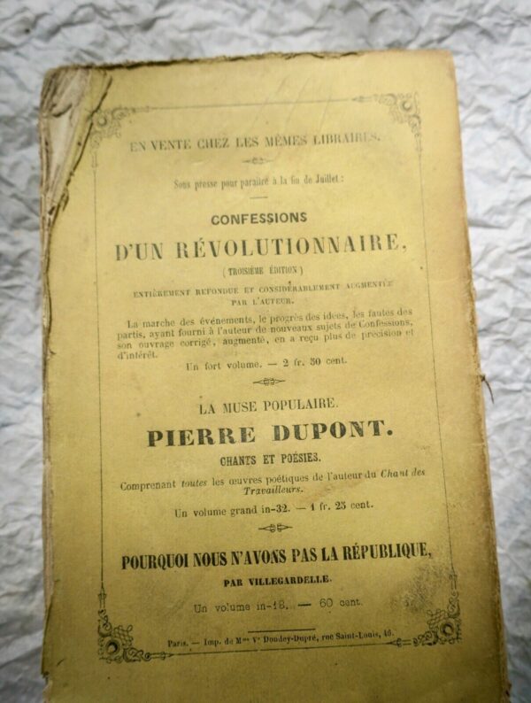 PROUDHON  Idée générale de la révolution au XIXème siècle 1851 – Image 8