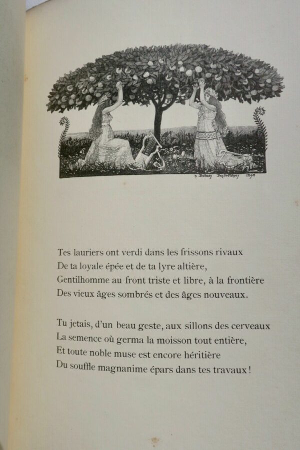 PRUDHOMME (Sully) à Alfred de Vigny Sonnet 1898 – Image 6