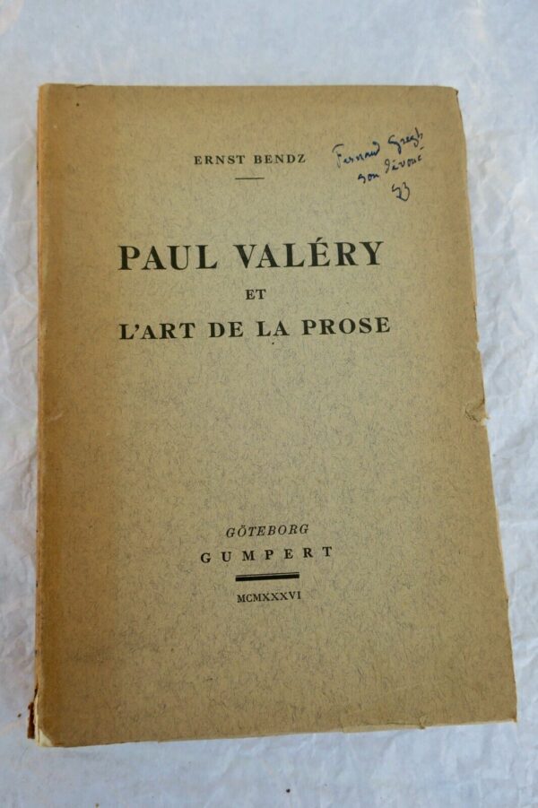 Paul Valery et l'art de la prose