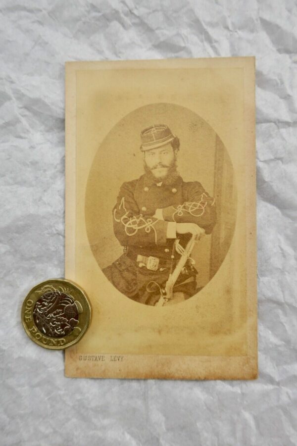 Photo ancienne officier français 106 x 62 mm.