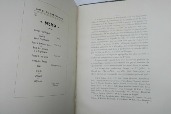 Prague Relation officielle de la réception.. du Conseil Municipal de Paris 1903 – Image 4