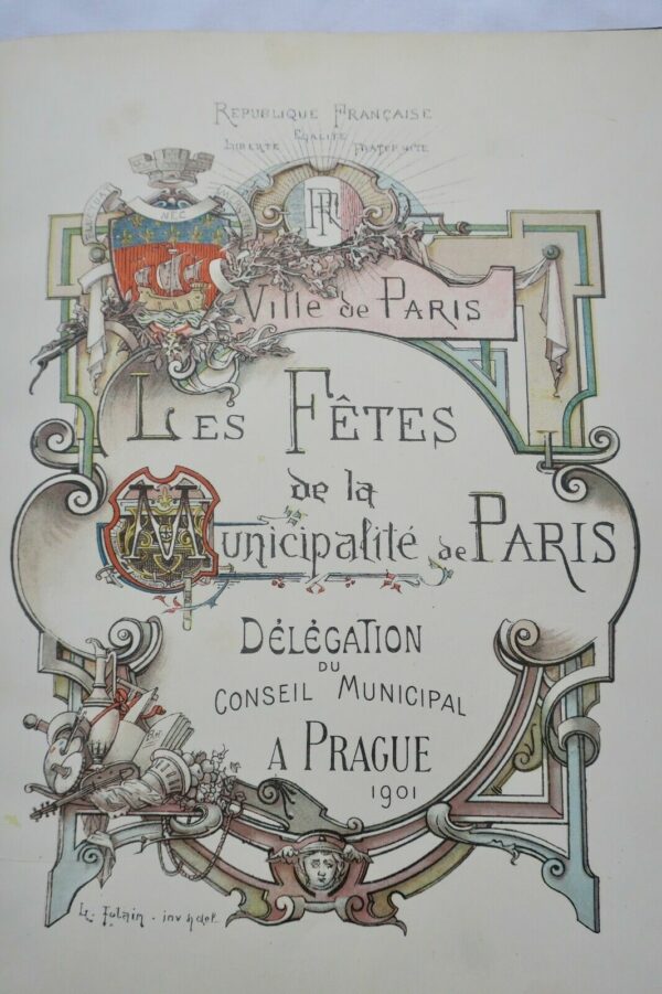 Prague Relation officielle de la réception.. du Conseil Municipal de Paris 1903