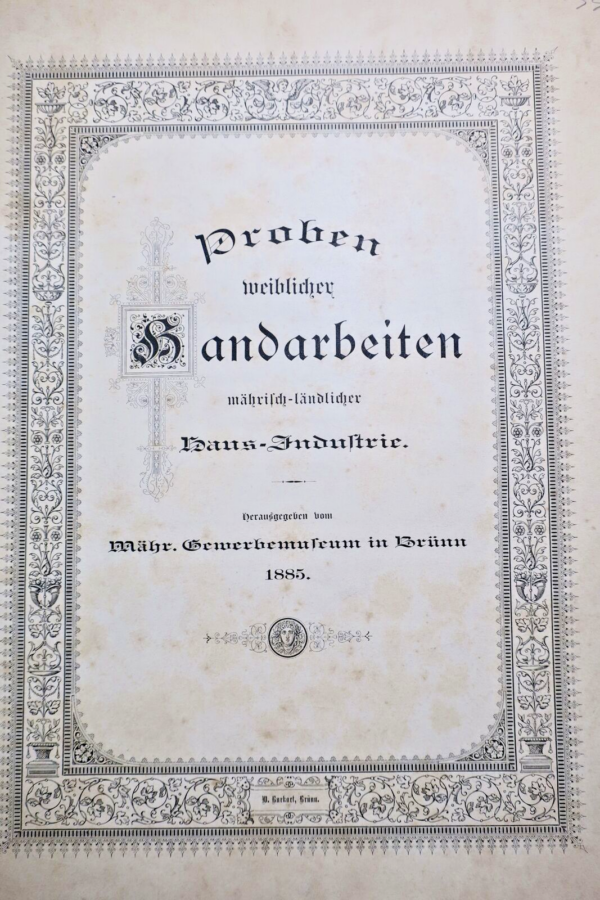 Proben weiblicher Handarbeiten mährisch-landlicher Haus-Industrie 1885 – Image 3