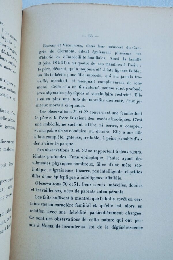 Psychoses Familiales (thèse soutenue devant Gilbert Ballet) Demay Georges 1912 – Image 5