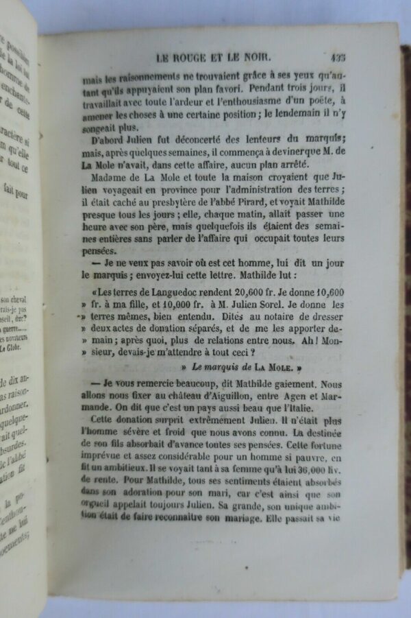 Stendhal LE ROUGE ET LE NOIR Molènes aventures du temps passé – Image 3