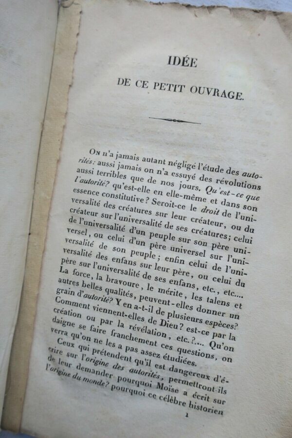 Sur l'étude des autorités et l'autorité unique, La Mennais 1829 – Image 7