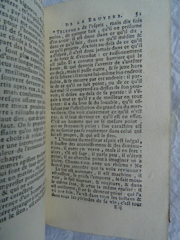 THÉOPHRASTE  LA BRUYERE  LES CARACTÈRE 1754 – Image 4