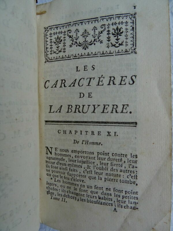 THÉOPHRASTE  LA BRUYERE  LES CARACTÈRE 1754 – Image 7