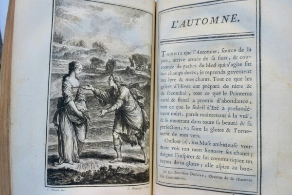 THOMPSON  Saisons poëme traduit de l'Anglois de Thompson 1759 EISEN – Image 7