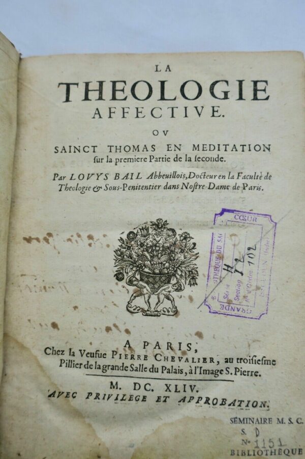 Théologie affective, ou Sainct Thomas en méditation 1644 – Image 4