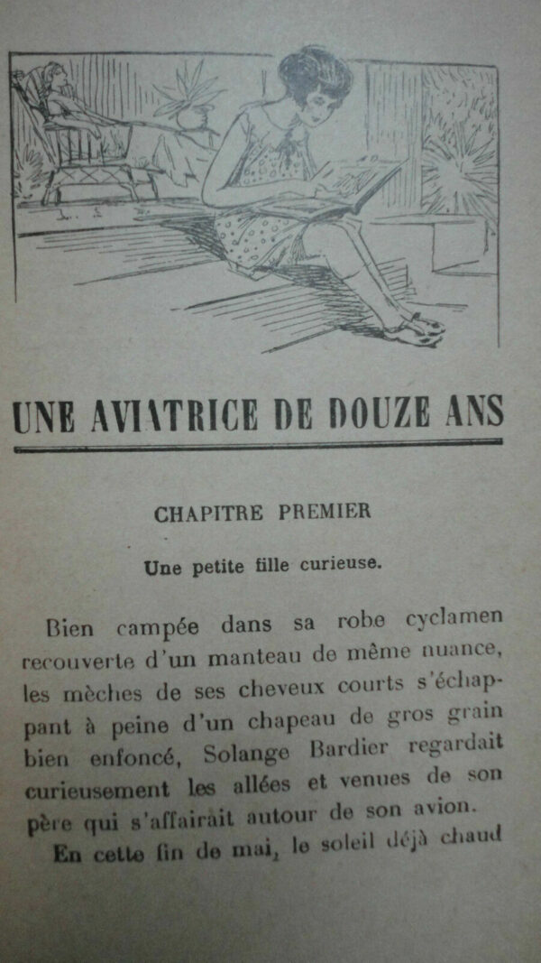 UNE AVIATRICE DE DOUZE ANS  bibliothèque rose – Image 4