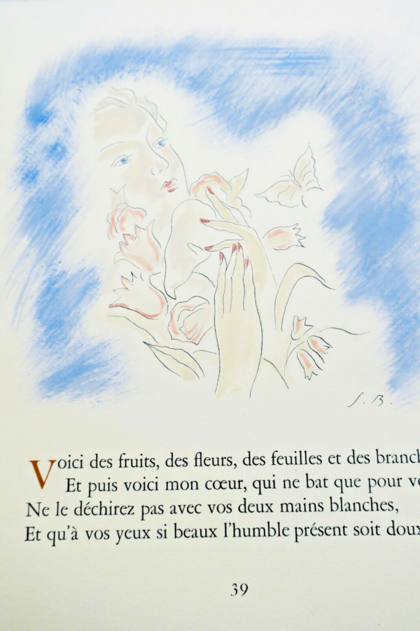 Verlaine  POESIES CHOISIES reliure René KIEFFER illustré par Jean Berque – Image 13