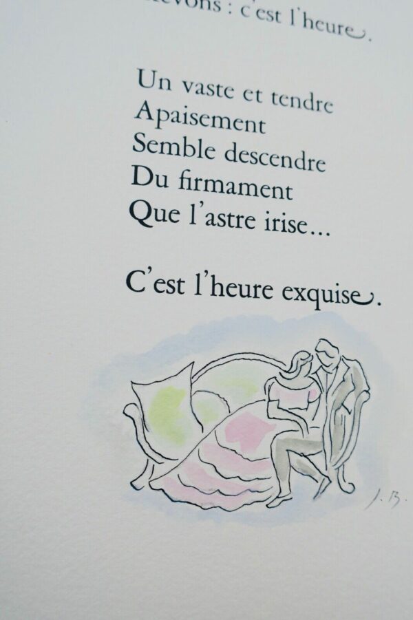 Verlaine  POESIES CHOISIES reliure René KIEFFER illustré par Jean Berque – Image 16