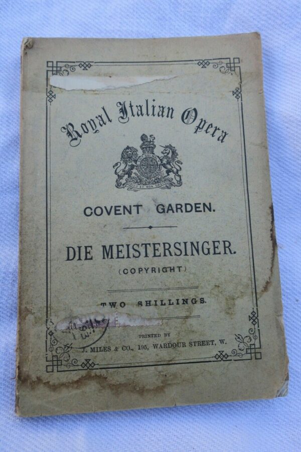 Wagner die Meistersinger Royal Italian Opera