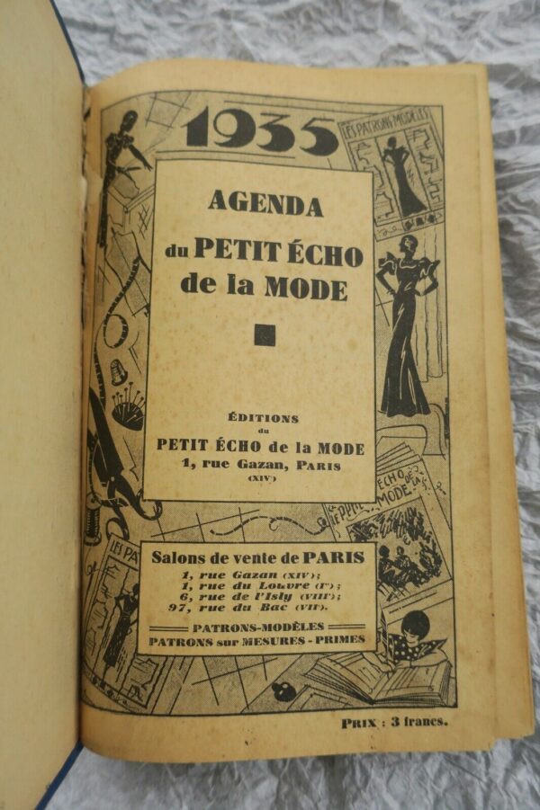 agenda du petit écho de la mode 1935 – Image 10